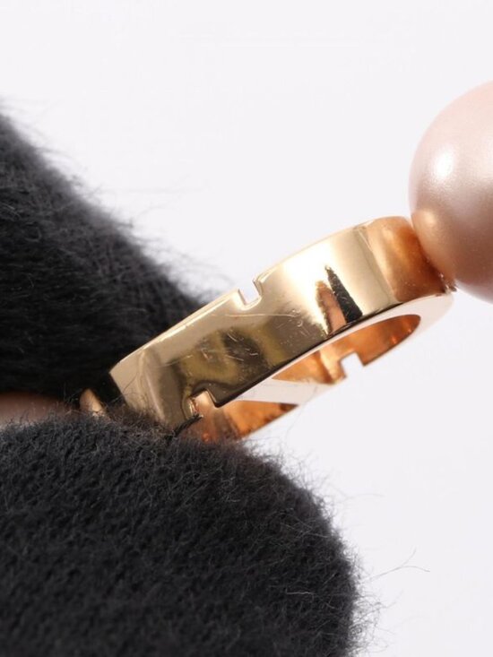 Dior Necklace CD Logo Gold Pink - Picture 7 of 7